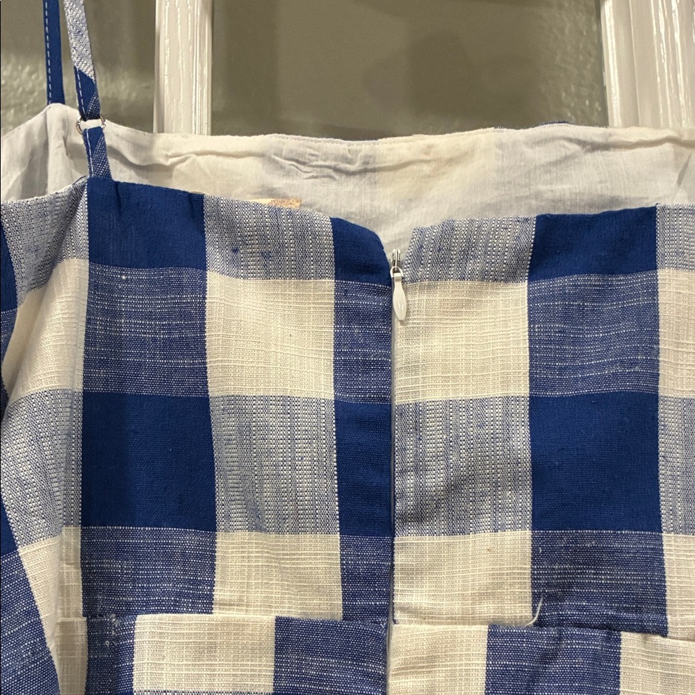 Altar'd State Blue and White Plaid Dress size medium - Picture 8 of 9